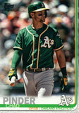 #524 Chad Pinder Oakland Athletics 2019 Topps Series 2 Baseball Card