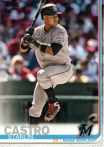 #482 Starlin Castro Miami Marlins 2019 Topps Series 2 Baseball Card