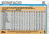 #427 Jorge Bonifacio Kansas City Royals 2019 Topps Series 2 Baseball Card