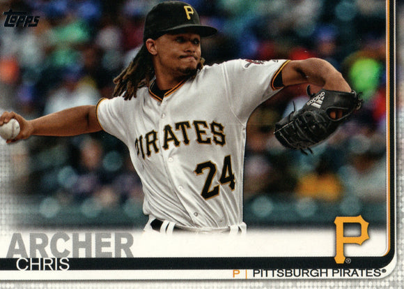 #380 Chris Archer Pittsburgh Pirates 2019 Topps Series 2 Baseball Card
