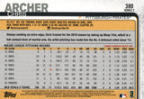 #380 Chris Archer Pittsburgh Pirates 2019 Topps Series 2 Baseball Card
