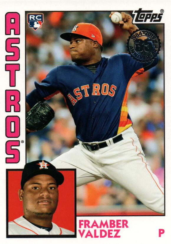 84R-FV Framber Valdez Houston Astros 2019 Topps Series 2 Baseball Card