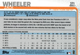 #371 Zack Wheeler New York Mets 2019 Topps Series 2 Baseball Card