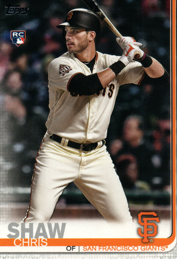 #611 Chris Shaw Rookie San Francisco Giants 2019 Topps Series 2 Baseball Card
