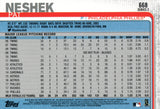 #668 Pat Neshek Philadelphia Phillies 2019 Topps Series 2 Baseball Card