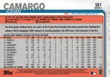 #587 Johan Camargo Atlanta Braves 2019 Topps Series 2 Baseball Card