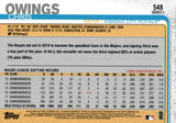 #548 Chris Owings Kansas City Royals 2019 Topps Series 2 Baseball Card