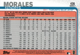 #436 Kendrys Morales Toronto Blue Jays 2019 Topps Series 2 Baseball Card