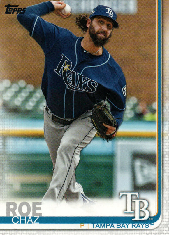 #405 Chaz Roe Tampa Bay Rays 2019 Topps Series 2 Baseball Card