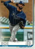 #405 Chaz Roe Tampa Bay Rays 2019 Topps Series 2 Baseball Card