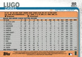 #660 Dawel Lugo Rookie Detroit Tigers 2019 Topps Series 2 Baseball Card