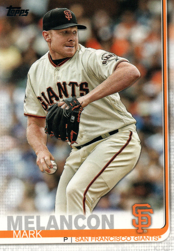 #360 Mark Melancon San Francisco Giants 2019 Topps Series 2 Baseball Card