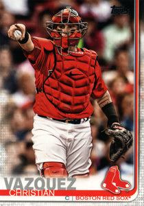#373 Christian Vazquez Boston Red Sox 2019 Topps Series 2 Baseball Card