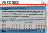 #373 Christian Vazquez Boston Red Sox 2019 Topps Series 2 Baseball Card