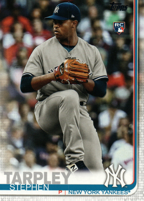 #504 Stephen Tarpley Rookie New York Yankees 2019 Topps Series 2 Baseball Card