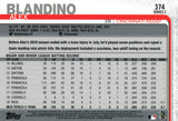 #374 Alex Blandino Cincinnati Reds 2019 Topps Series 2 Baseball Card