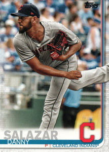 #673 Danny Salazar Cleveland Indians 2019 Topps Series 2 Baseball Card