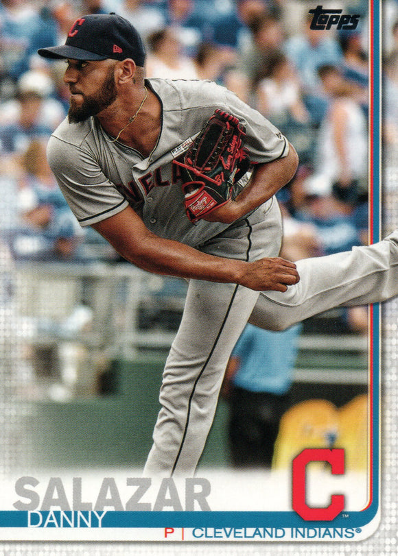 #673 Danny Salazar Cleveland Indians 2019 Topps Series 2 Baseball Card