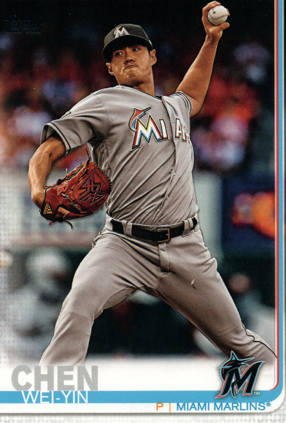 #479 Wei-Yin Chen Miami Marlins 2019 Topps Series 2 Baseball Card