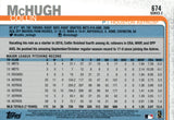 #674 Collin McHugh Houston Astros 2019 Topps Series 2 Baseball Card
