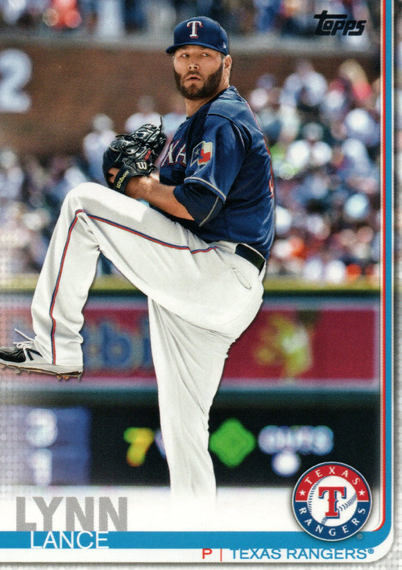 #532 Lance Lynn Texas Rangers 2019 Topps Series 2 Baseball Card