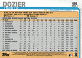 #690 Hunter Dozier Kansas City Royals 2019 Topps Series 2 Baseball Card