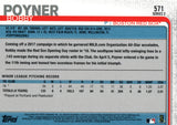 #571 Bobby Poyner Rookie Boston Red Sox 2019 Topps Series 2 Baseball Card