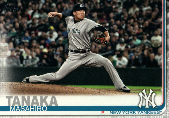 #396 Mashiro Tanaka New York Yankees 2019 Topps Series 2 Baseball Card