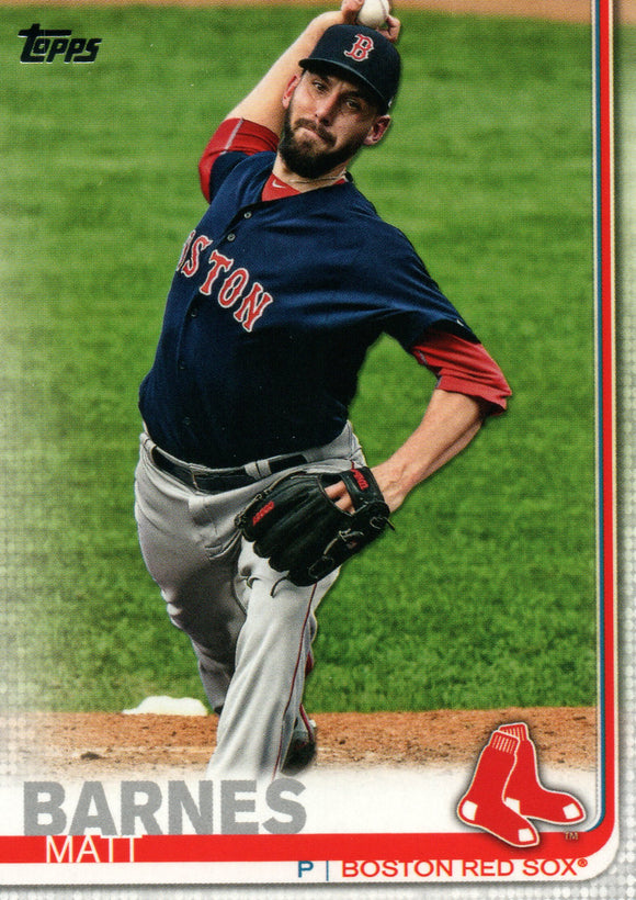 #422 Matt Barnes Boston Red Sox 2019 Topps Series 2 Baseball Card