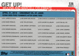 #536 Get Up Molina and Marcell Celebrate St Louis Cardinals 2019 Topps Series 2 Baseball Card