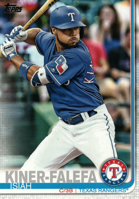 #366 Isiah Kiner-Falefa Texas Rangers 2019 Topps Series 2 Baseball Card
