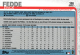 #398 Erick Fedde Washington Nationals 2019 Topps Series 2 Baseball Card