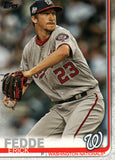 #398 Erick Fedde Washington Nationals 2019 Topps Series 2 Baseball Card