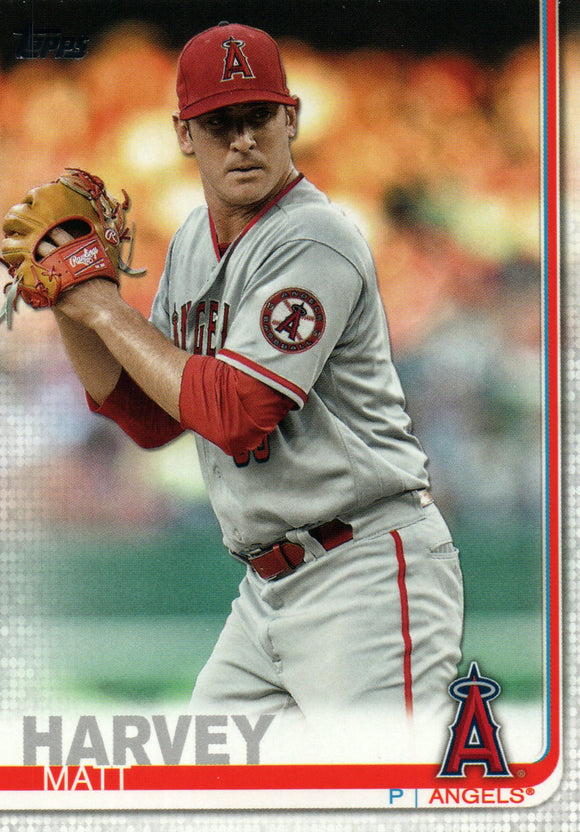 #490 Matt Harvey Los Angeles Angels 2019 Topps Series 2 Baseball Card
