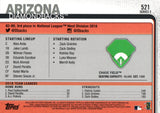#521 Chase Field Arizona Diamondbacks 2019 Topps Series 2 Baseball Card