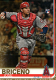 #689 Jose Briceno Rookie 1960/2019 Gold Los Angeles Angels 2019 Topps Series 2 Baseball Card