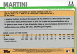 #618 Nick Martini Rookie Oakland Athletics 2019 Topps Series 2 Baseball Card