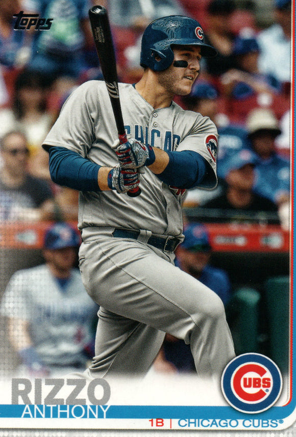 #596 Anthony Rizzo Chicago Cubs 2019 Topps Series 2 Baseball Card