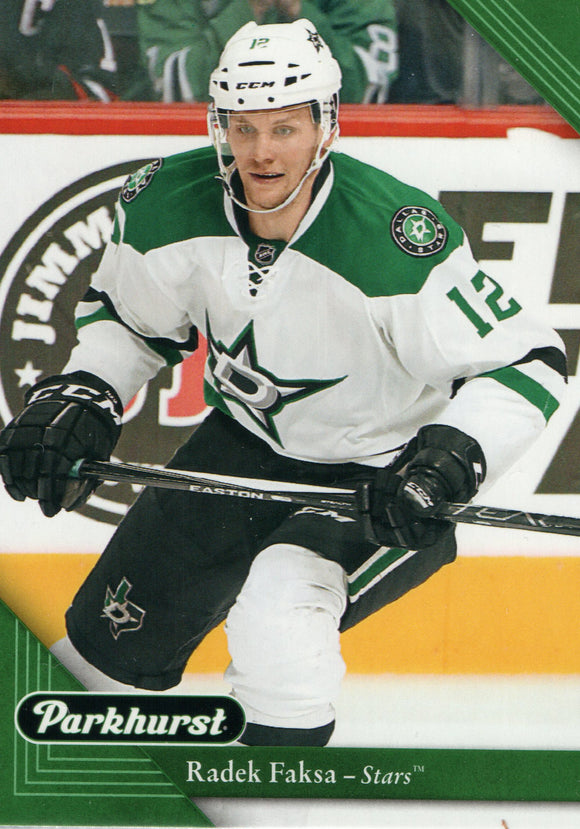 #76 Radek Faksa Dallas Stars 2017-18 Parkhurst Hockey Card