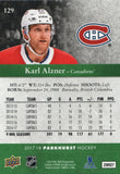 #129 Karl Alzner Montreal Canadiens 2017-18 Parkhurst Hockey Card