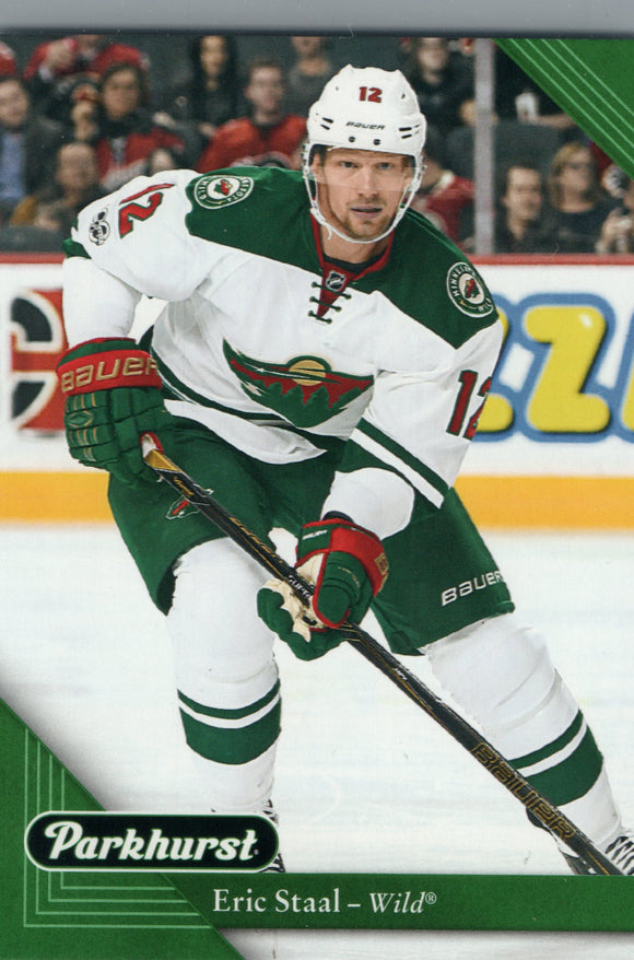 #116 Eric Staal Minnesota Wild 2017-18 Parkhurst Hockey Card