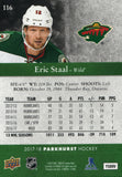 #116 Eric Staal Minnesota Wild 2017-18 Parkhurst Hockey Card