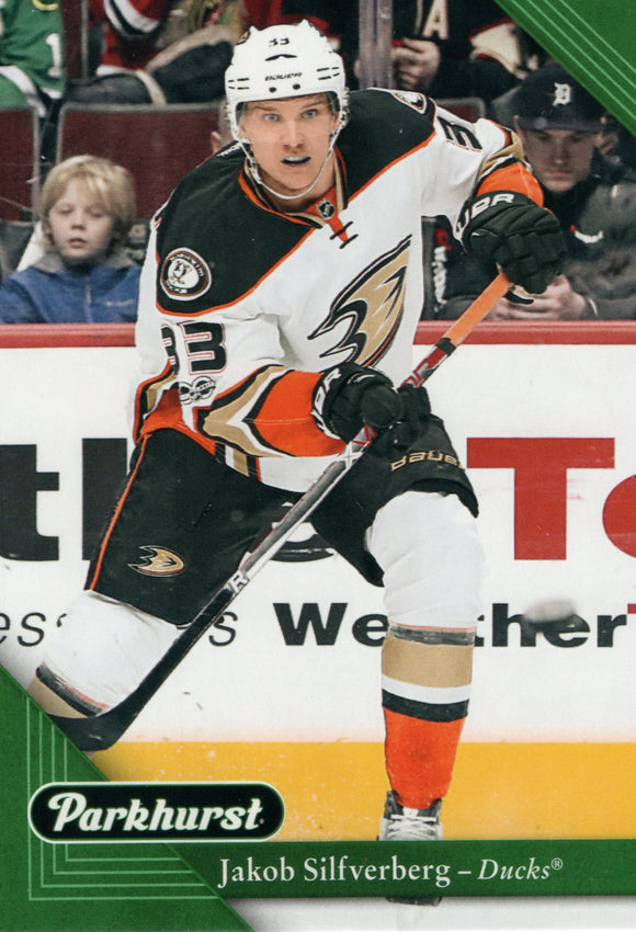 #4 Jakob Silfverberg Anaheim Ducks 2017-18 Parkhurst Hockey Card