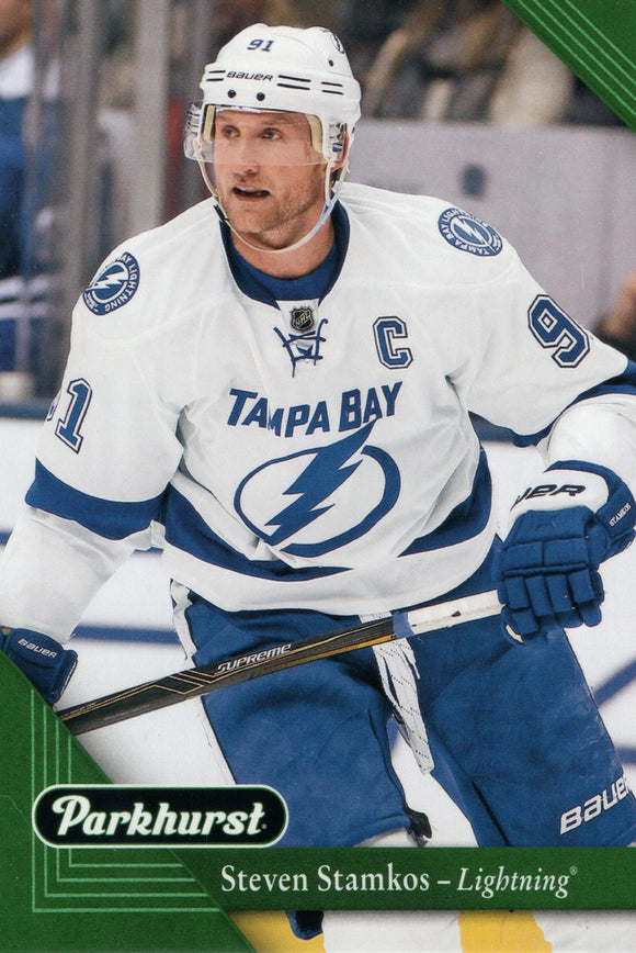 #210 Steven Stamkos Tampa Bay Lightning 2017-18 Parkhurst Hockey Card