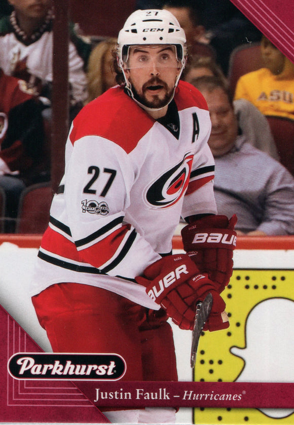 #47 Justin Faulk Carolina Hurricanes 2017-18 Parkhurst Hockey Card