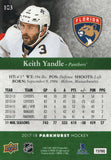 #103 Keith Yandle Florida Panthers 2017-18 Parkhurst Hockey Card