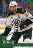 #20 Patrice Bergeron Boston Bruins 2017-18 Parkhurst Hockey Card