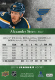 #198 Alexander Steen St Louis Blues 2017-18 Parkhurst Hockey Card