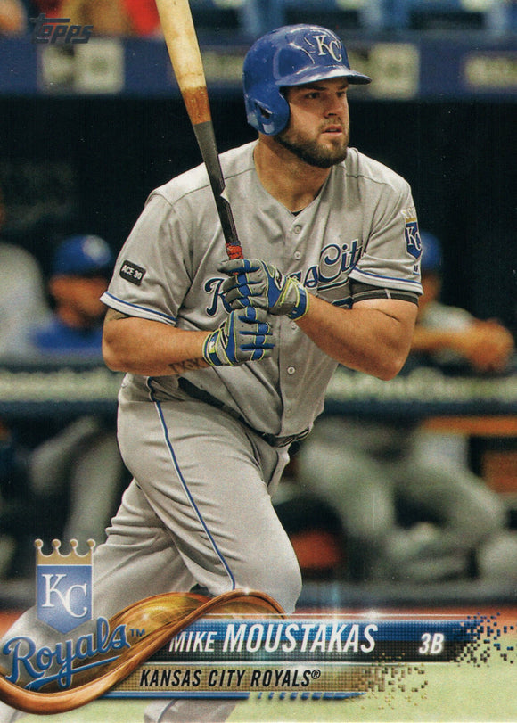 #173 Mike Moustakas Kansas City Royals 2018 Topps Series 1 Baseball Card