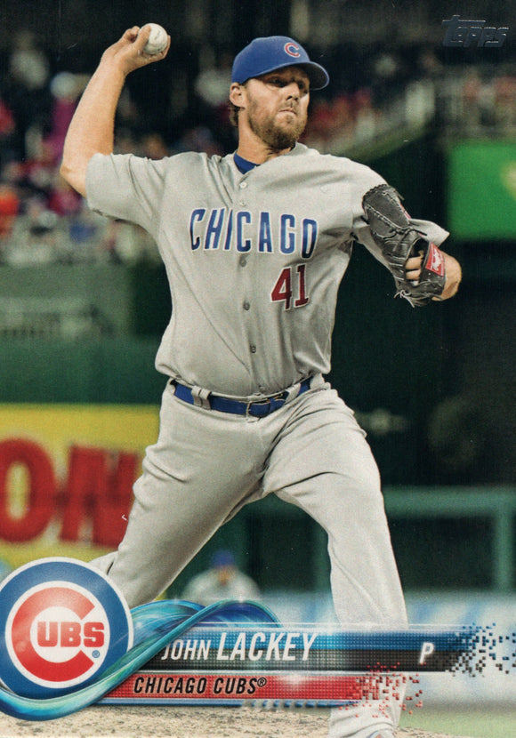 #171 John Lackey Chicago Cubs 2018 Topps Series 1 Baseball Card